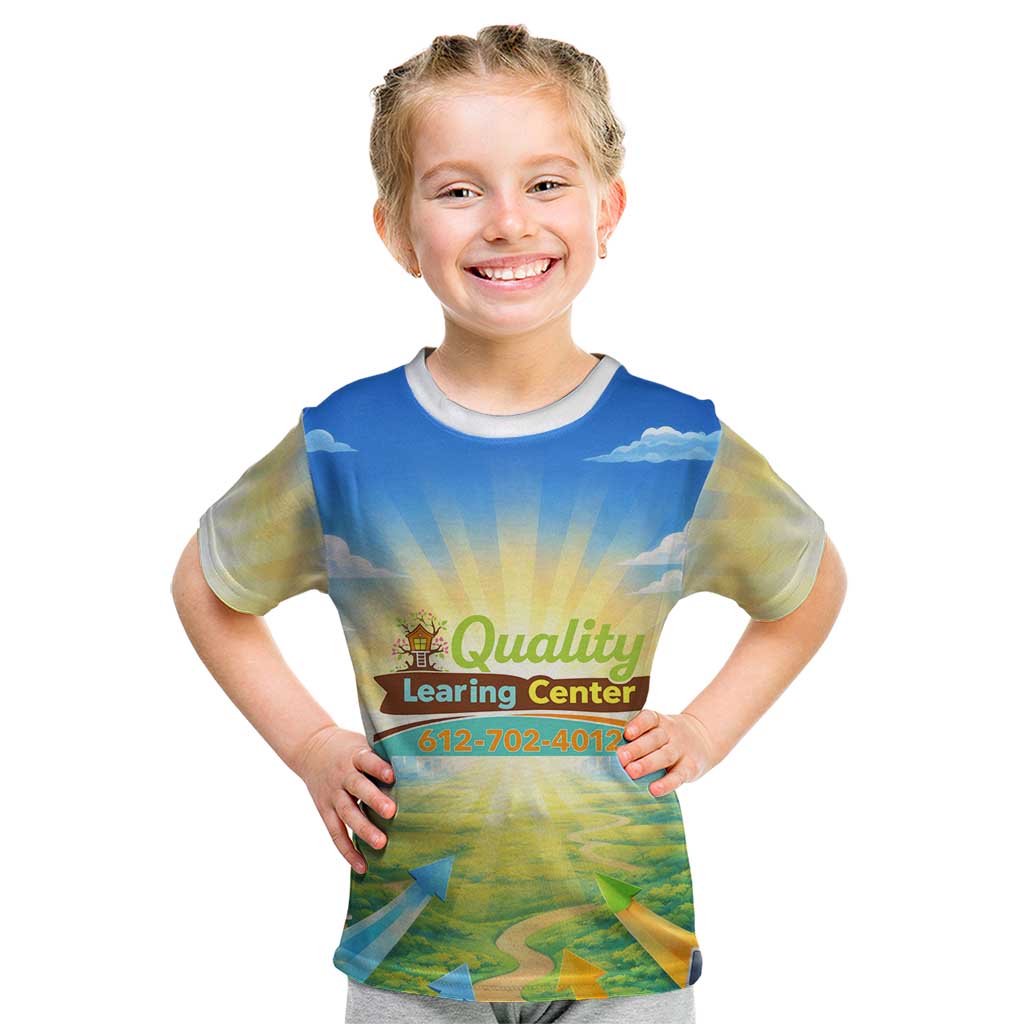 Quality Learning Center Kid T Shirt Funny Day Care Bright and Playful Branded