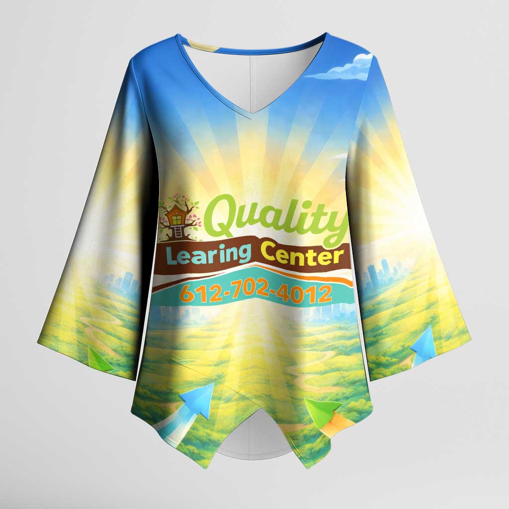 Quality Learning Center Kimono Sleeve Blouse Funny Day Care Bright and Playful Branded