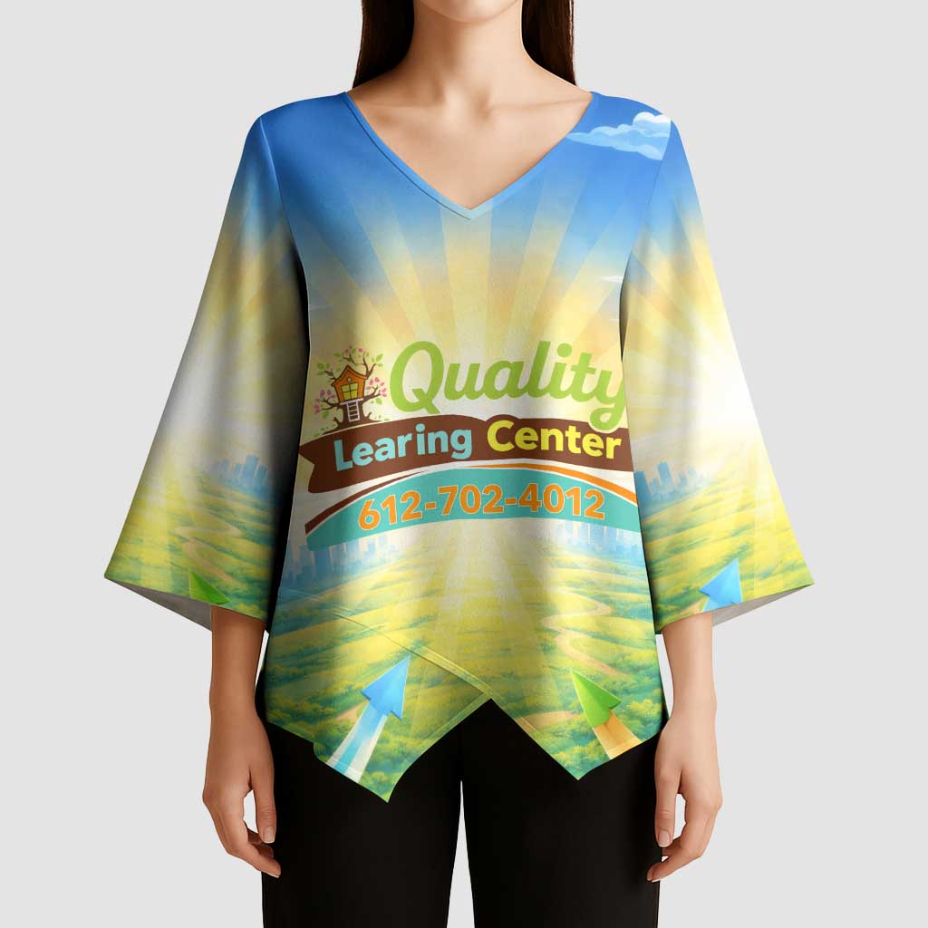Quality Learning Center Kimono Sleeve Blouse Funny Day Care Bright and Playful Branded