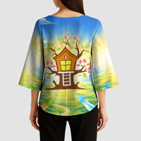 Quality Learning Center Kimono Sleeve Blouse Funny Day Care Bright and Playful Branded