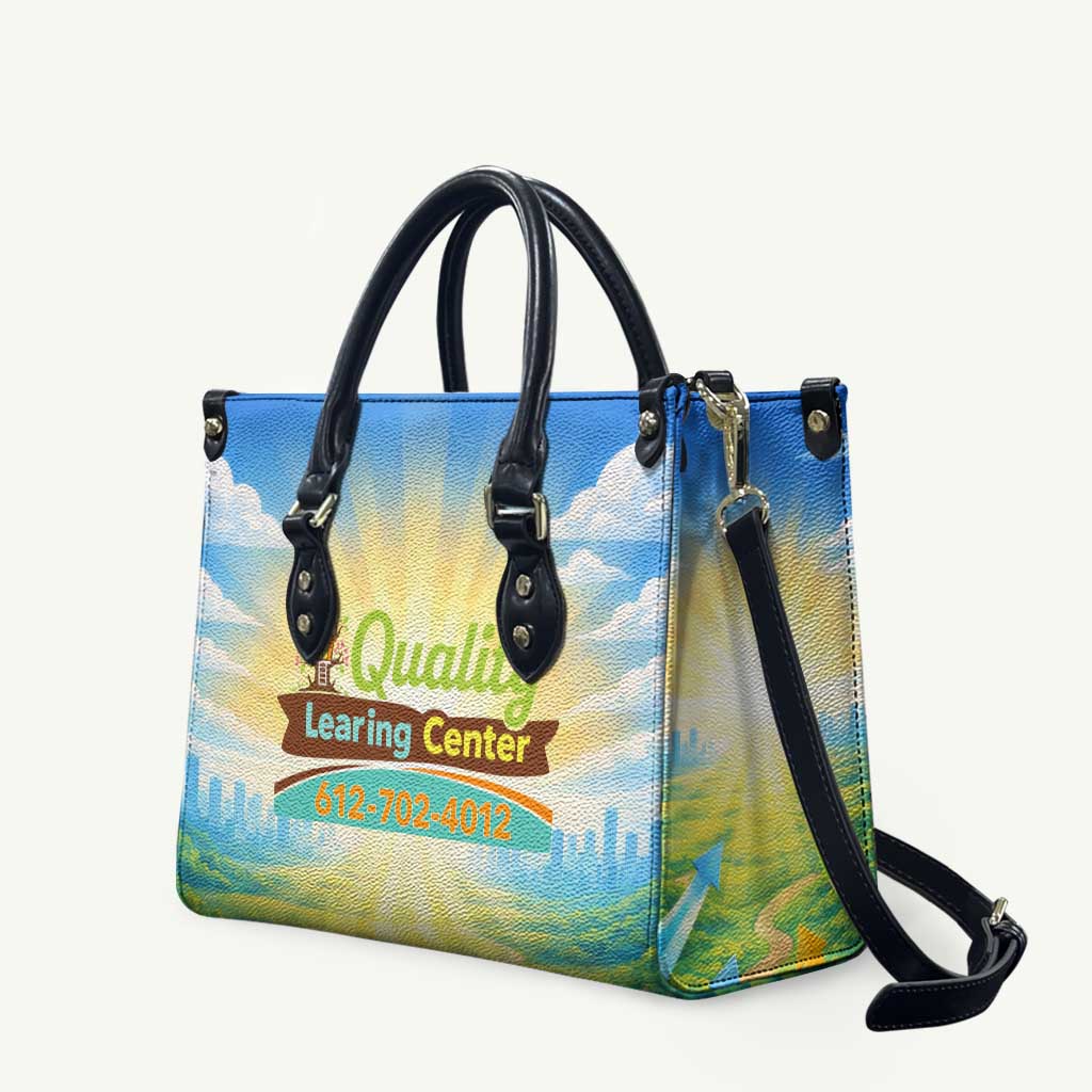 Quality Learning Center Leather Bag Funny Day Care Bright and Playful Branded