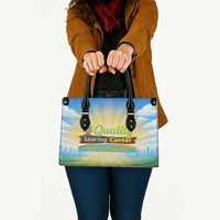 Quality Learning Center Leather Bag Funny Day Care Bright and Playful Branded