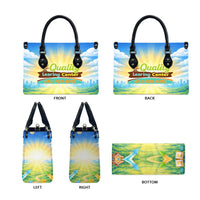 Quality Learning Center Leather Bag Funny Day Care Bright and Playful Branded