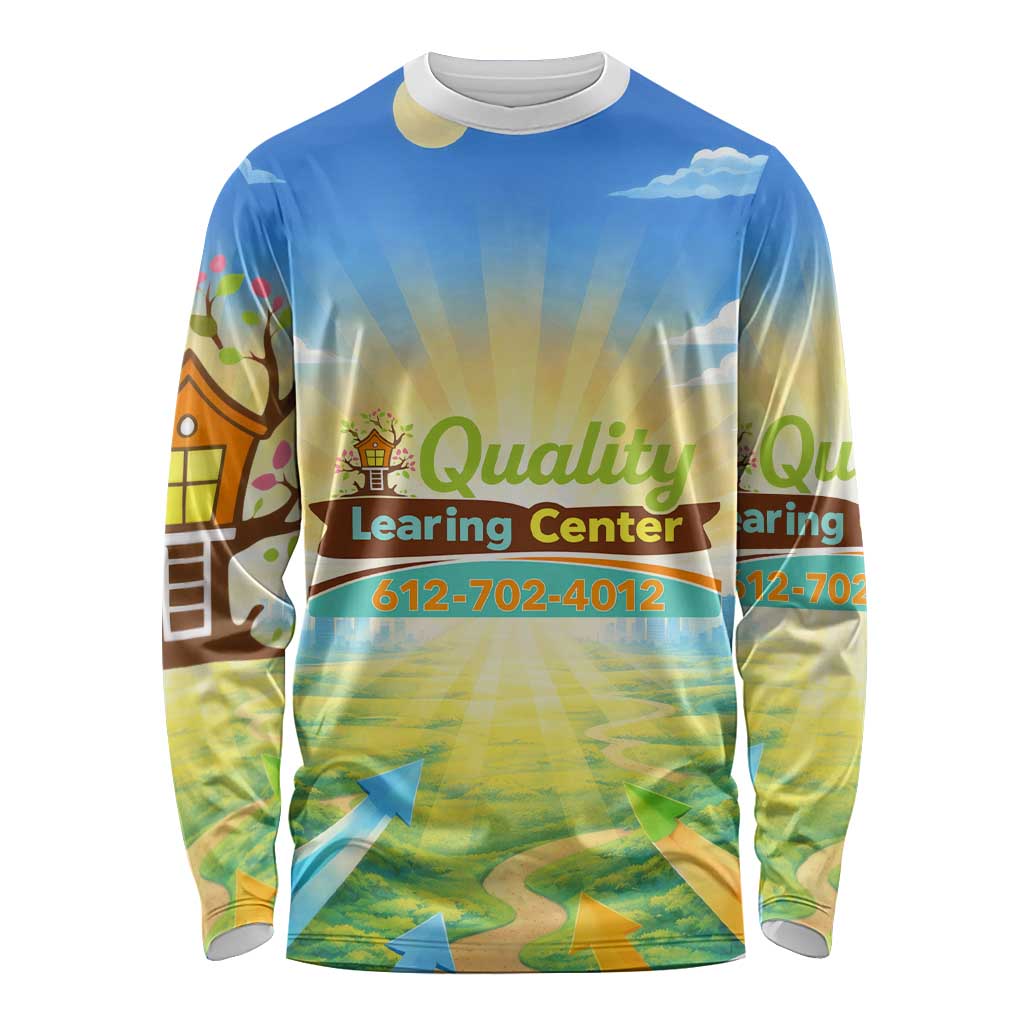 Quality Learning Center Long Sleeve Shirt Funny Day Care Bright and Playful Branded