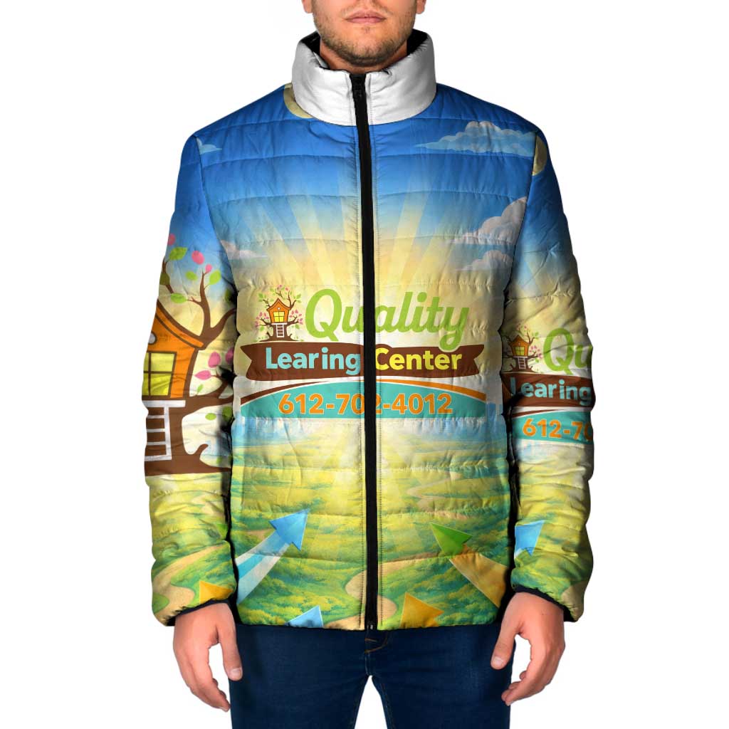 Quality Learning Center Padded Jacket Funny Day Care Bright and Playful Branded