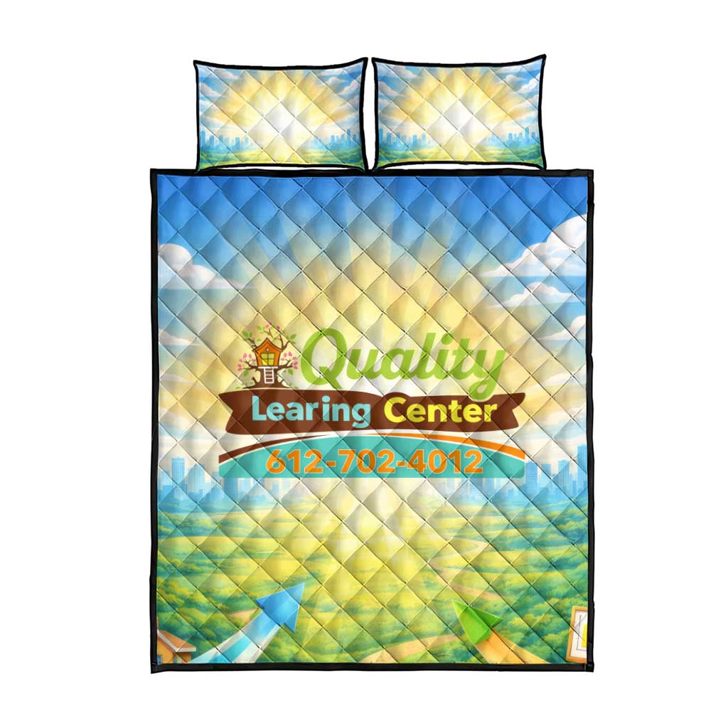Quality Learning Center Quilt Bed Set Funny Day Care Bright and Playful Branded