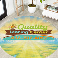 Quality Learning Center Round Carpet Funny Day Care Bright and Playful Branded
