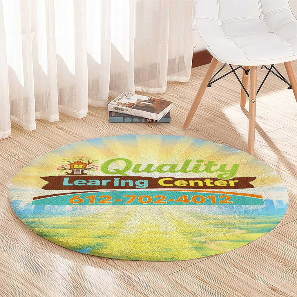 Quality Learning Center Round Carpet Funny Day Care Bright and Playful Branded