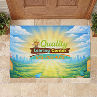 Quality Learning Center Rubber Doormat Funny Day Care Bright and Playful Branded