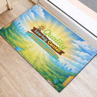 Quality Learning Center Rubber Doormat Funny Day Care Bright and Playful Branded
