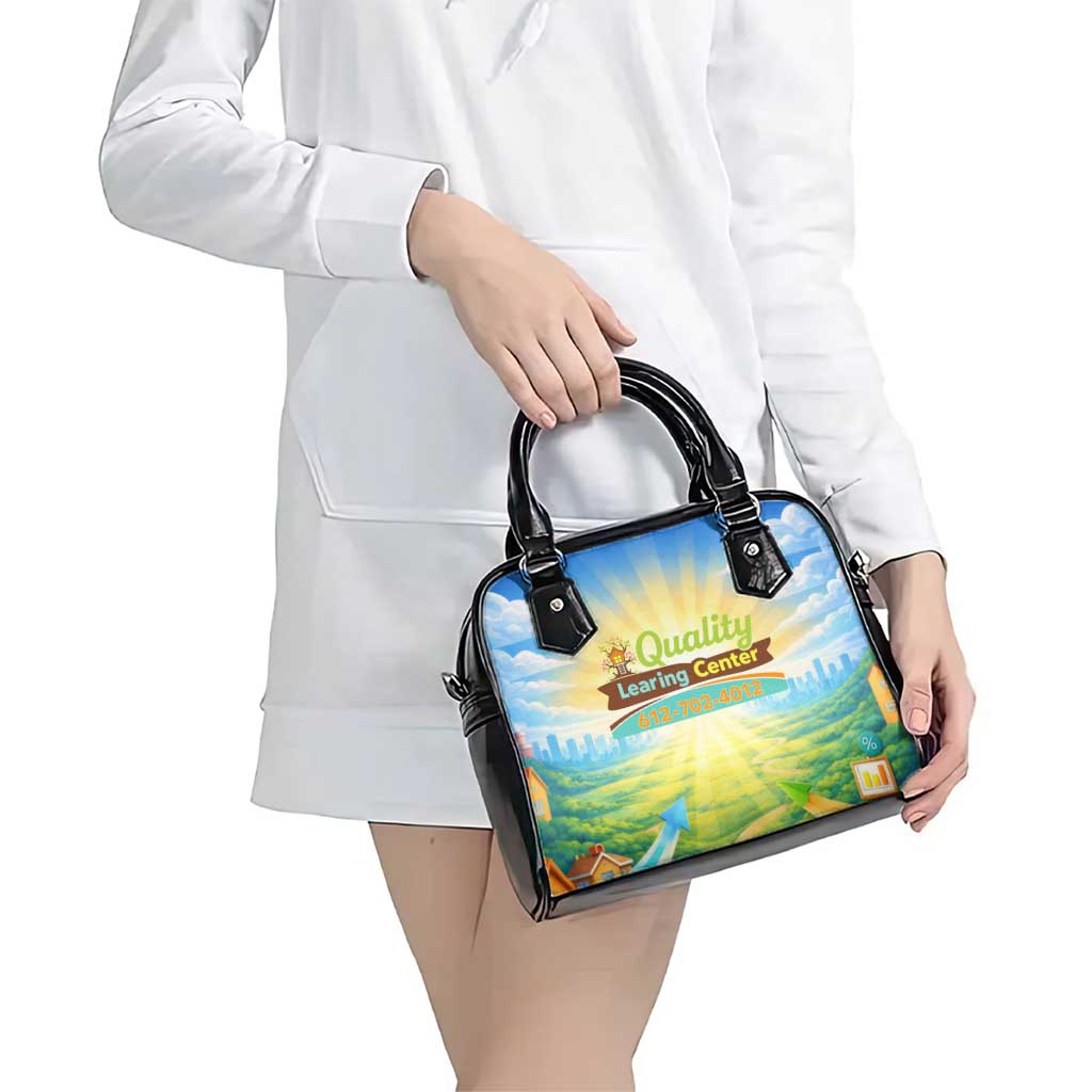 Quality Learning Center Shoulder Handbag Funny Day Care Bright and Playful Branded