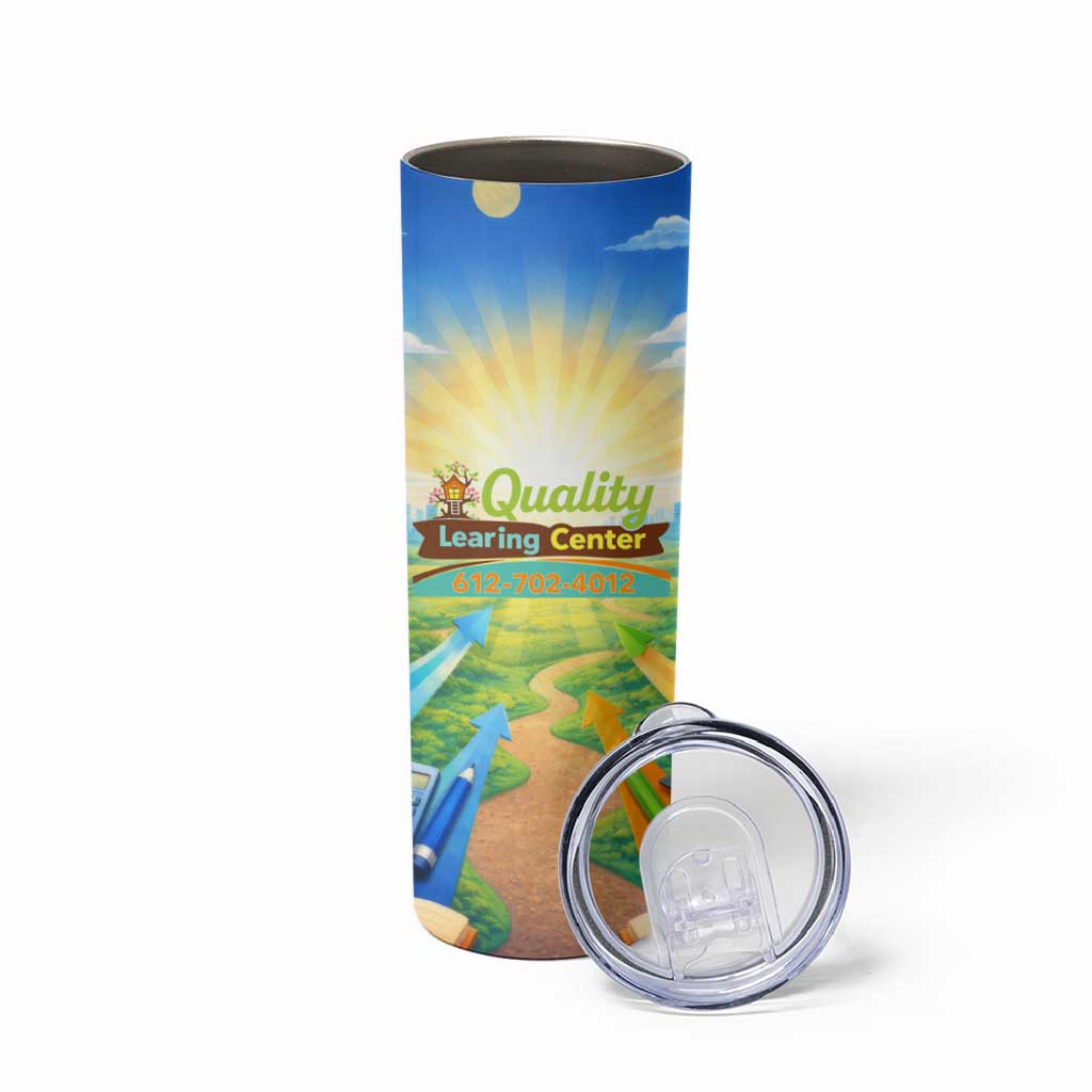 Quality Learning Center Skinny Tumbler Funny Day Care Bright and Playful Branded
