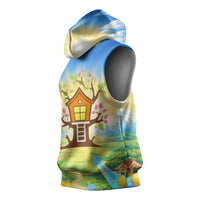 Quality Learning Center Sleeveless Hoodie Funny Day Care Bright and Playful Branded