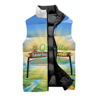 Quality Learning Center Sleeveless Puffer Jacket Funny Day Care Bright and Playful Branded
