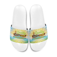 Quality Learning Center Slide Sandals Funny Day Care Bright and Playful Branded