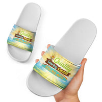 Quality Learning Center Slide Sandals Funny Day Care Bright and Playful Branded