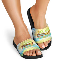 Quality Learning Center Slide Sandals Funny Day Care Bright and Playful Branded