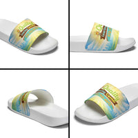 Quality Learning Center Slide Sandals Funny Day Care Bright and Playful Branded