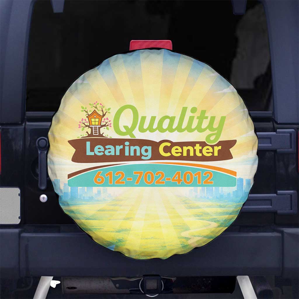 Quality Learning Center Spare Tire Cover Funny Day Care Bright and Playful Branded