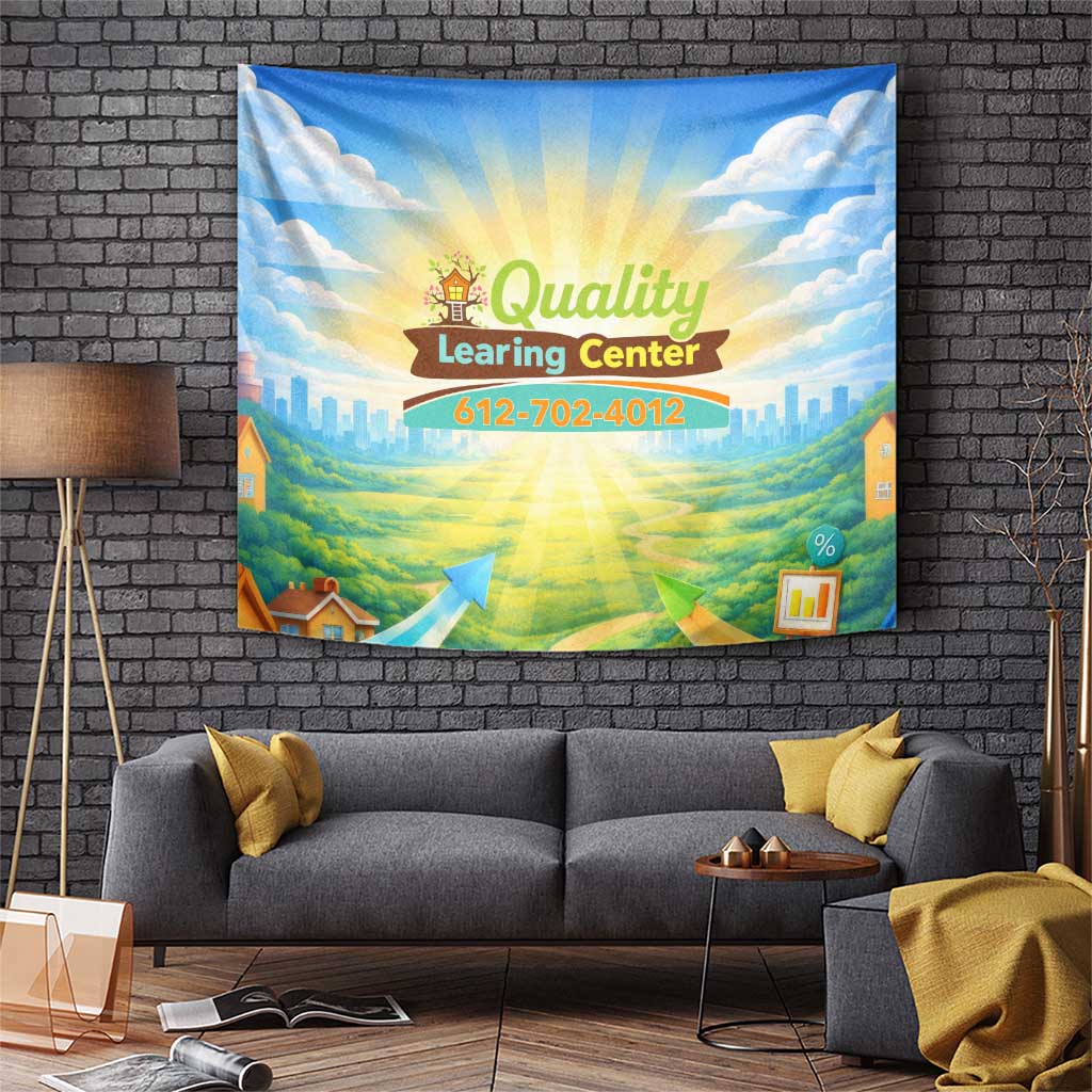 Quality Learning Center Tapestry Funny Day Care Bright and Playful Branded