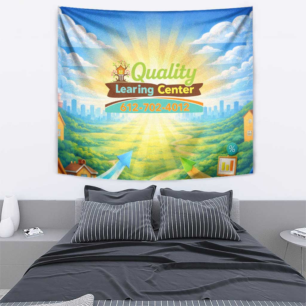 Quality Learning Center Tapestry Funny Day Care Bright and Playful Branded