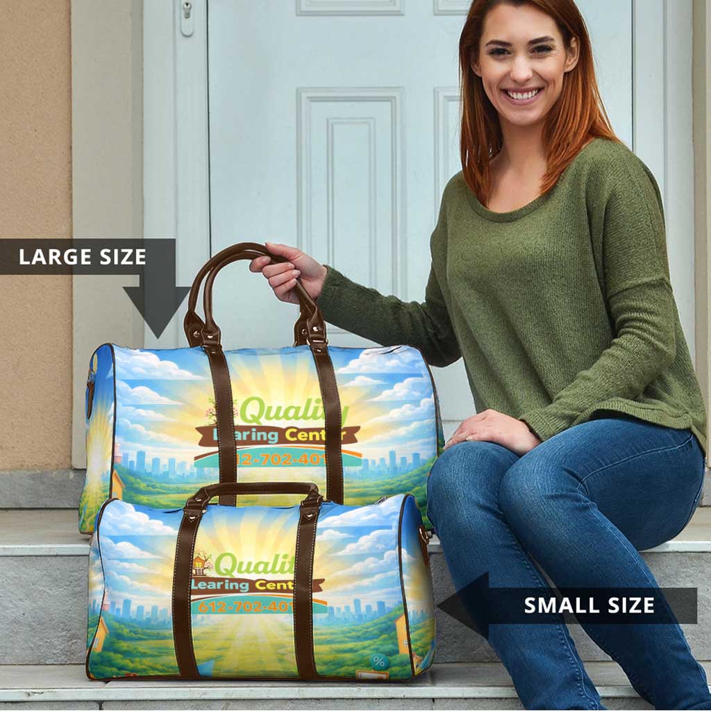 Quality Learning Center Travel Bag Funny Day Care Bright and Playful Branded