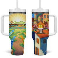 Quality Learning Center Tumbler With Handle Funny Day Care Bright and Playful Branded