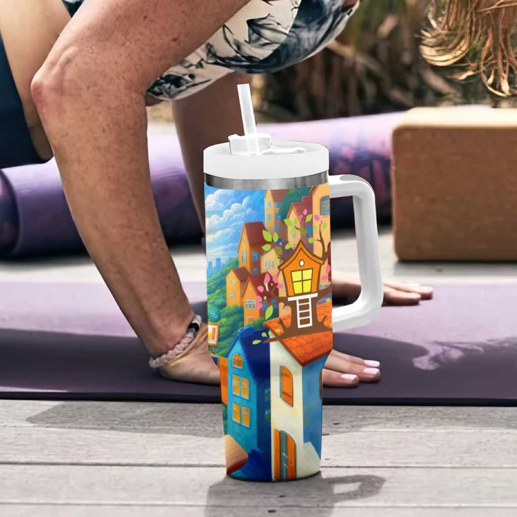 Quality Learning Center Tumbler With Handle Funny Day Care Bright and Playful Branded