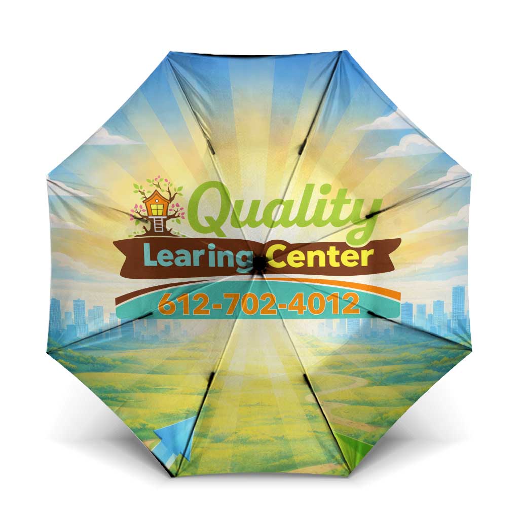 Quality Learning Center Umbrella Funny Day Care Bright and Playful Branded