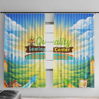 Quality Learning Center Window Curtain Funny Day Care Bright and Playful Branded