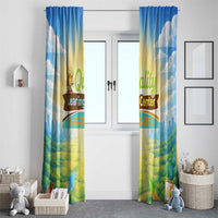 Quality Learning Center Window Curtain Funny Day Care Bright and Playful Branded