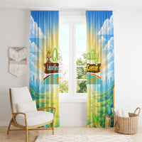 Quality Learning Center Window Curtain Funny Day Care Bright and Playful Branded
