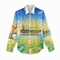 Quality Learning Center Women Casual Shirt Funny Day Care Bright and Playful Branded