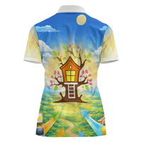 Quality Learning Center Women Polo Shirt Funny Day Care Bright and Playful Branded
