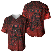 Fenrir Norse Wolf Baseball Jersey Viking Runic Celtic Knot Dark Art