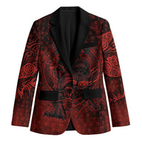 Fenrir Norse Wolf Blazer Viking Runic Celtic Knot Dark Art