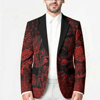 Fenrir Norse Wolf Blazer Viking Runic Celtic Knot Dark Art