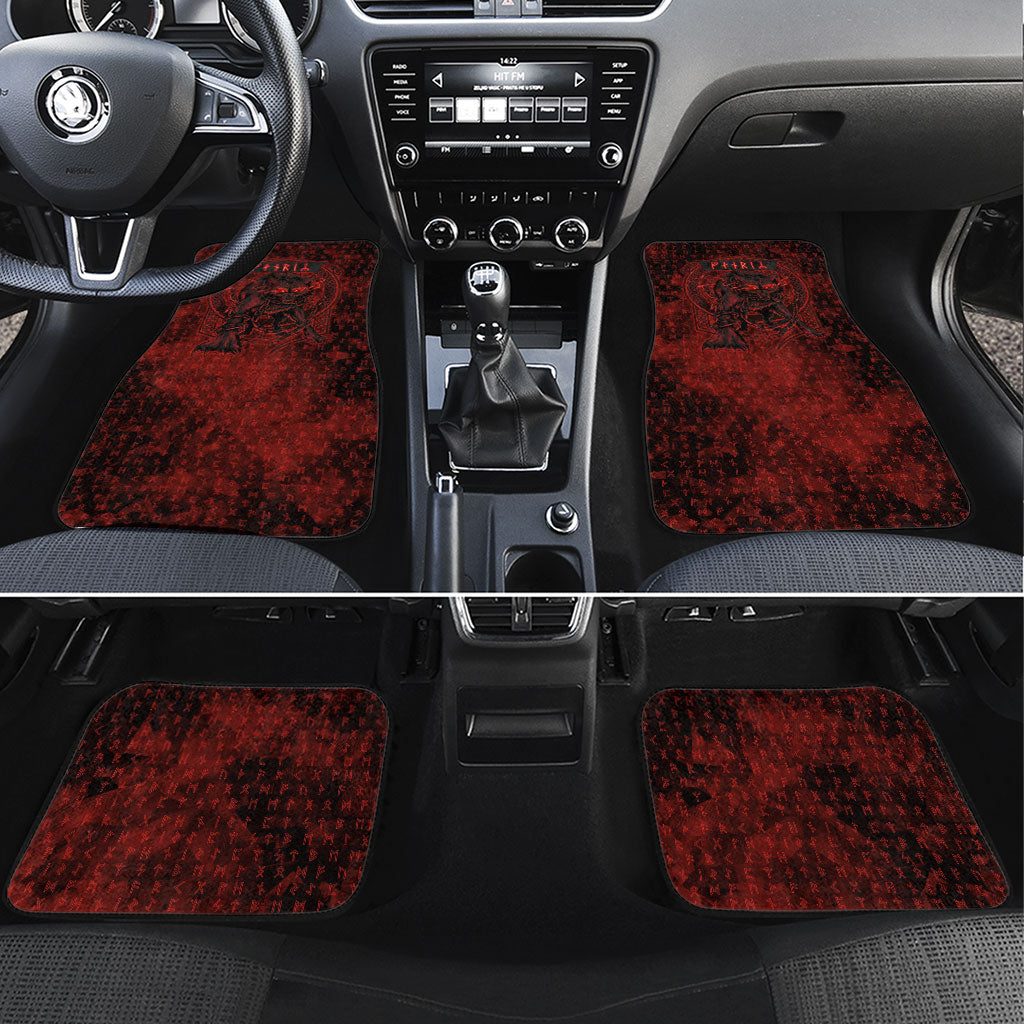 Fenrir Norse Wolf Car Mats Viking Runic Celtic Knot Dark Art