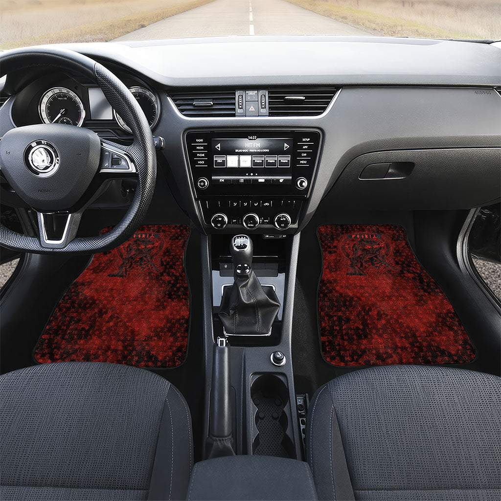 Fenrir Norse Wolf Car Mats Viking Runic Celtic Knot Dark Art