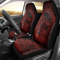 Fenrir Norse Wolf Car Seat Cover Viking Runic Celtic Knot Dark Art