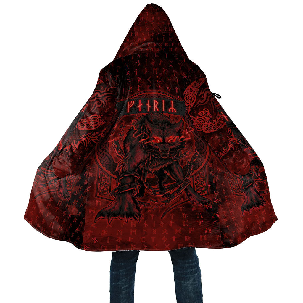 Fenrir Norse Wolf Cloak Viking Runic Celtic Knot Dark Art