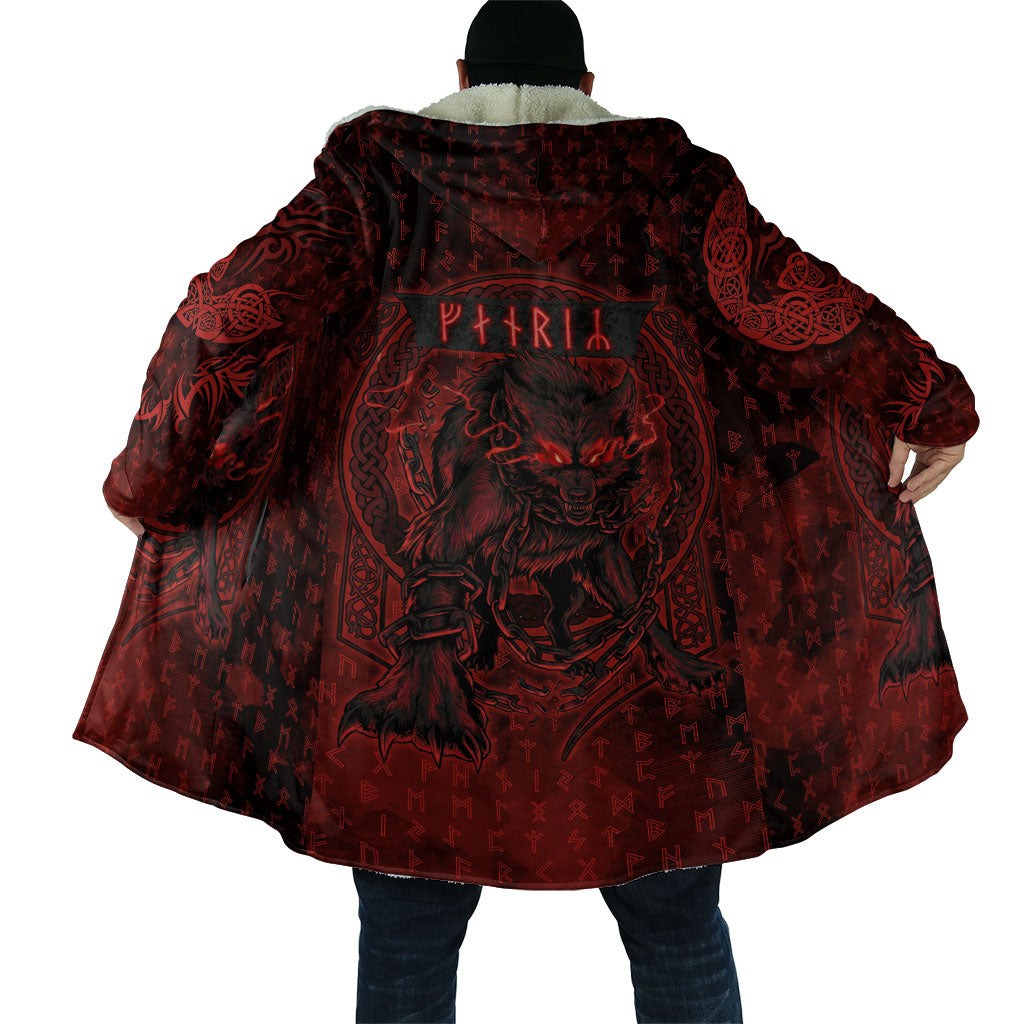 Fenrir Norse Wolf Cloak Viking Runic Celtic Knot Dark Art