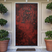 Fenrir Norse Wolf Door Cover Viking Runic Celtic Knot Dark Art