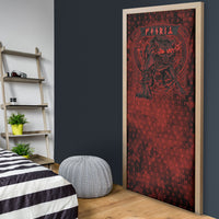Fenrir Norse Wolf Door Cover Viking Runic Celtic Knot Dark Art