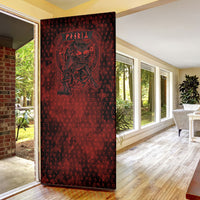 Fenrir Norse Wolf Door Cover Viking Runic Celtic Knot Dark Art
