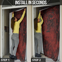 Fenrir Norse Wolf Door Cover Viking Runic Celtic Knot Dark Art