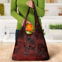 Fenrir Norse Wolf Grocery Bag Viking Runic Celtic Knot Dark Art
