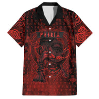 Fenrir Norse Wolf Hawaiian Shirt Viking Runic Celtic Knot Dark Art