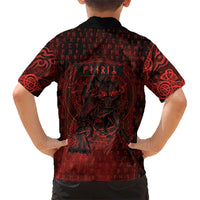 Fenrir Norse Wolf Hawaiian Shirt Viking Runic Celtic Knot Dark Art