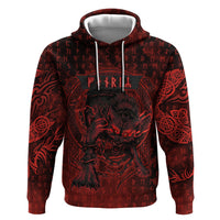Fenrir Norse Wolf Hoodie Viking Runic Celtic Knot Dark Art